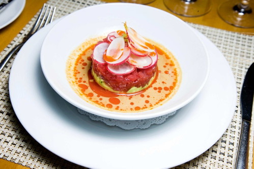 Thunfisch-Tartar: Ein Vongerichten-Standard, der sich in vielen seiner Restaurants wiederfindet.