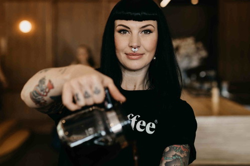 Nicole Battefeld: »Als Barista habe ich die Möglichkeit, einem Kunden einen relativ tristen in einen guten Tag zu verwandeln.«
