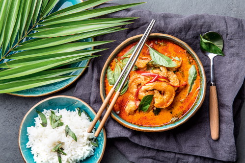 Currys sind der Inbegriff thailändischer Küche – hier in einer roten Variante.
