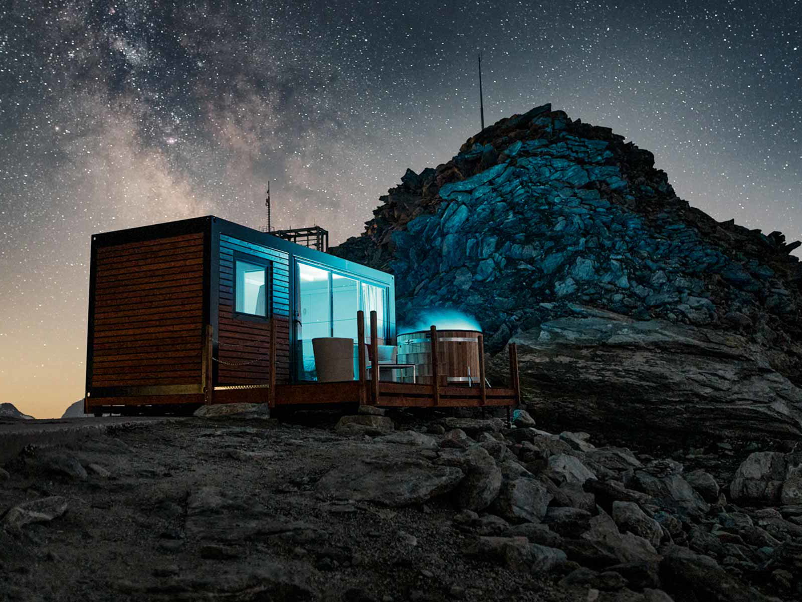 Der «Cube Aletsch» thront auf dem Eggishorn auf über 2'800 Meter über Meer.