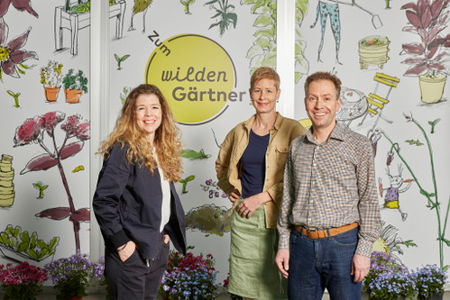 «25hours»- Hoteldirektorin Anita Vogler mit dem «wilder Gärtner»-Team