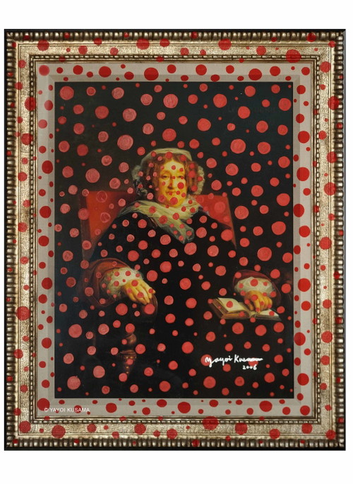 2006 gab Yayoi Kusama für eine&nbsp;Wohltätigkeitsauktion in Tokio&nbsp;einem Originalporträt von Madame&nbsp;Clicquot durch ihre berühmten Polka&nbsp;Dots ihre eigene Handschrift.
