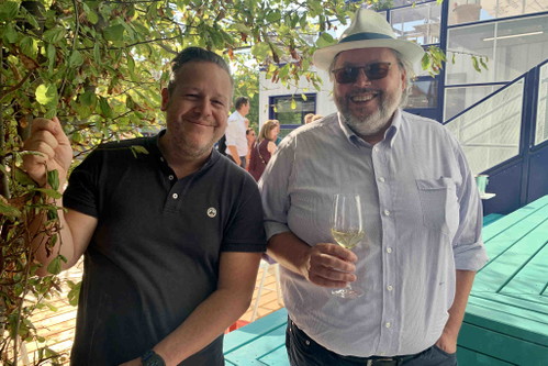 Florian Knecht (Big Green Egg) und Bernhard Ott (Weingut Bernhard Ott).
