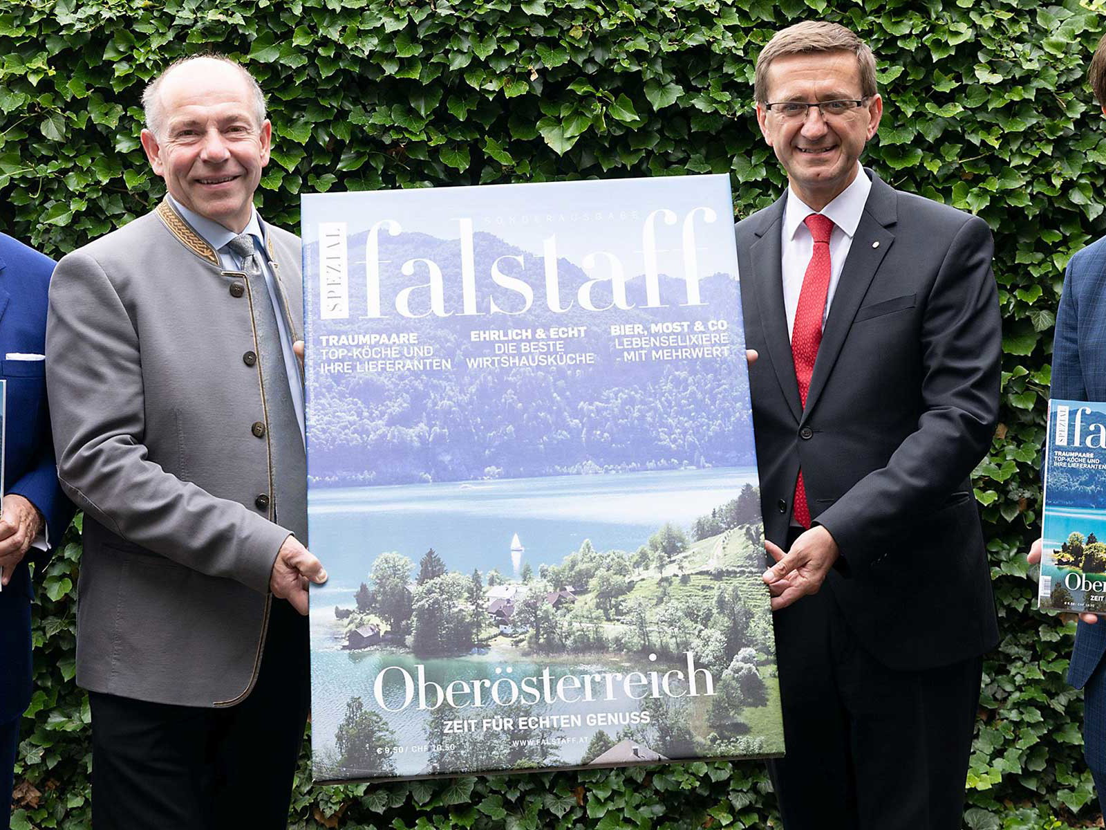 Wolfgang Rosam mit &nbsp;Max Hiegelsberger, Markus Achleitner und Andreas Winkelhofer