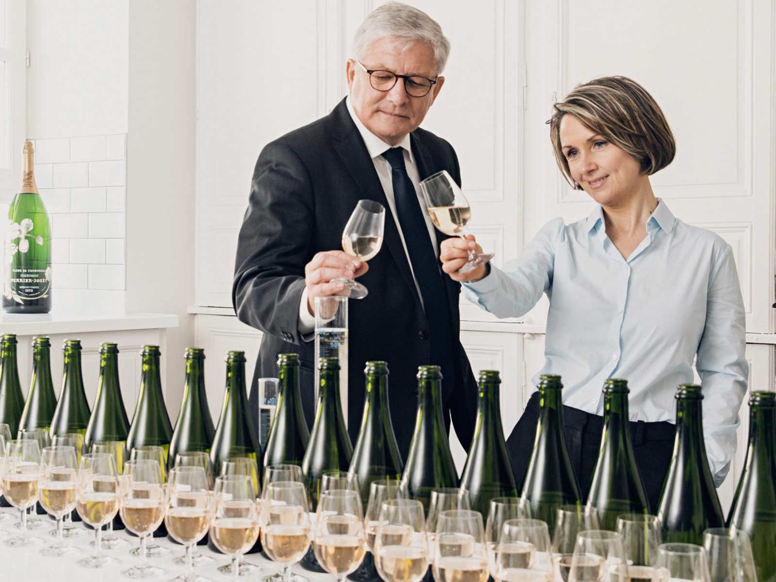 Séverine Frerson mit Hervé Deschamps