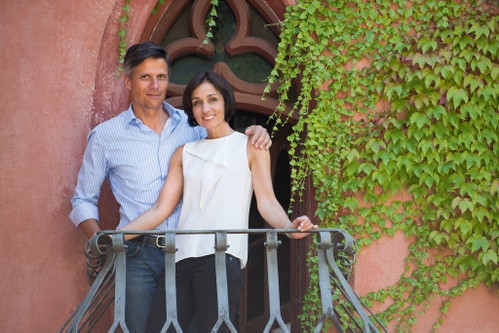 Weingut Tiefenbrunner, Entiklar/Kurtasch Im Bild: Christof und Sabine Tiefenbrunner