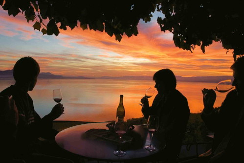 Apéro über dem Genfersee.