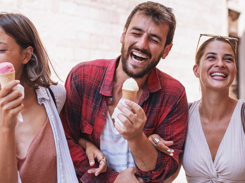 Eis sorgt für gute Laune