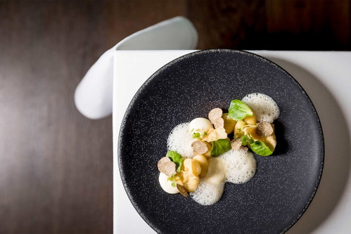 Kartoffelgnocchi mit Kartoffel-Parmesan-Espuma
