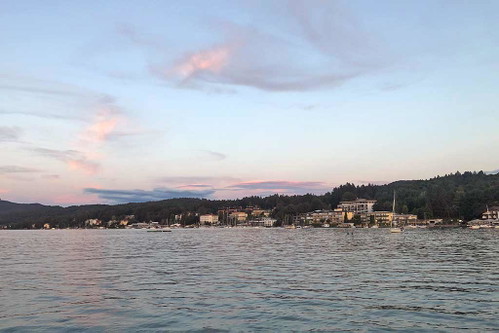 Sonnenuntergang am Wörthersee
