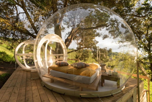 Bubble «Hotel Arenenberg» Inmitten der Arenenberger Gartenwelt mit herrlichem Blick auf den Untersee, nächtigt man hier wie einst der letzte Kaiser Frankreichs.
«Hotel auf dem Arenenberg», Arenenberg, 8268&nbsp;Salenstein