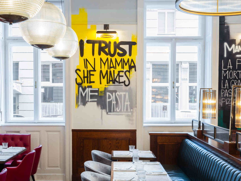 Das neue »Viva la Mamma« in der Wiener Innenstadt. Agentur: »Concrete«.