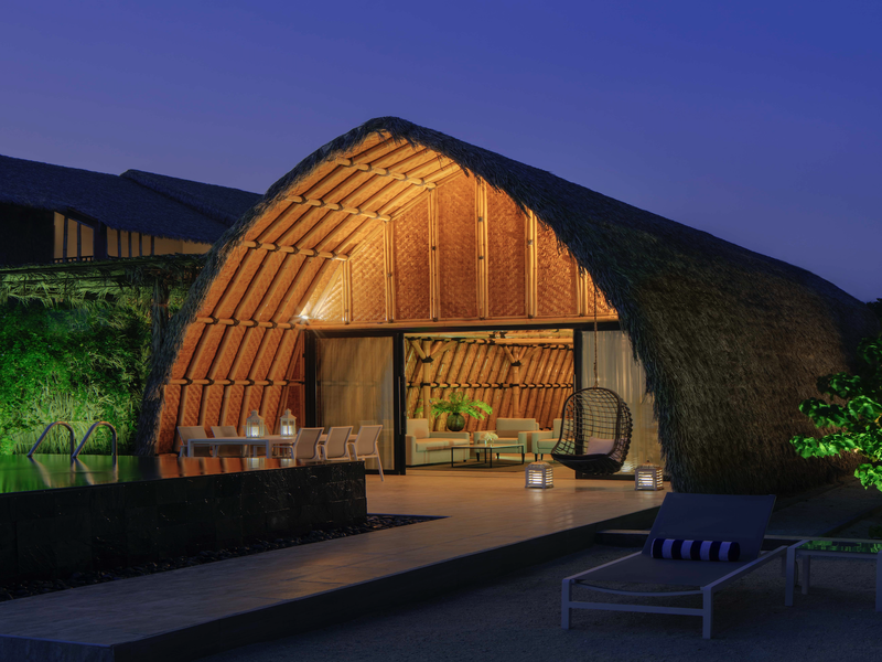 A villa at the Anantara World Islands Dubai Resort