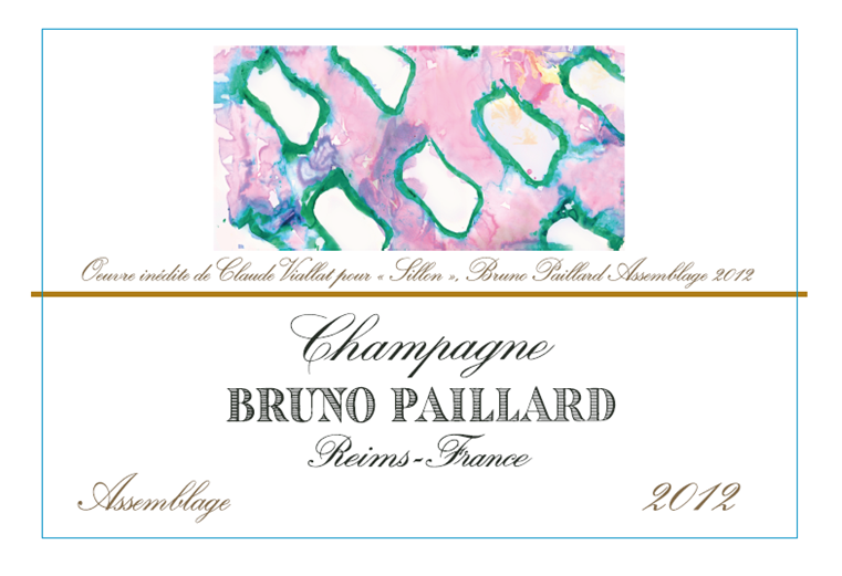 Artist Claude Viallat's label for the 2012 vintage on the theme of 'furrow'