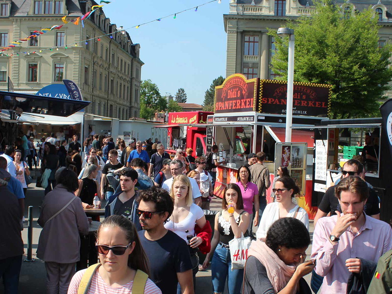 Auftakt zum 10. Street Food Festival in Bern