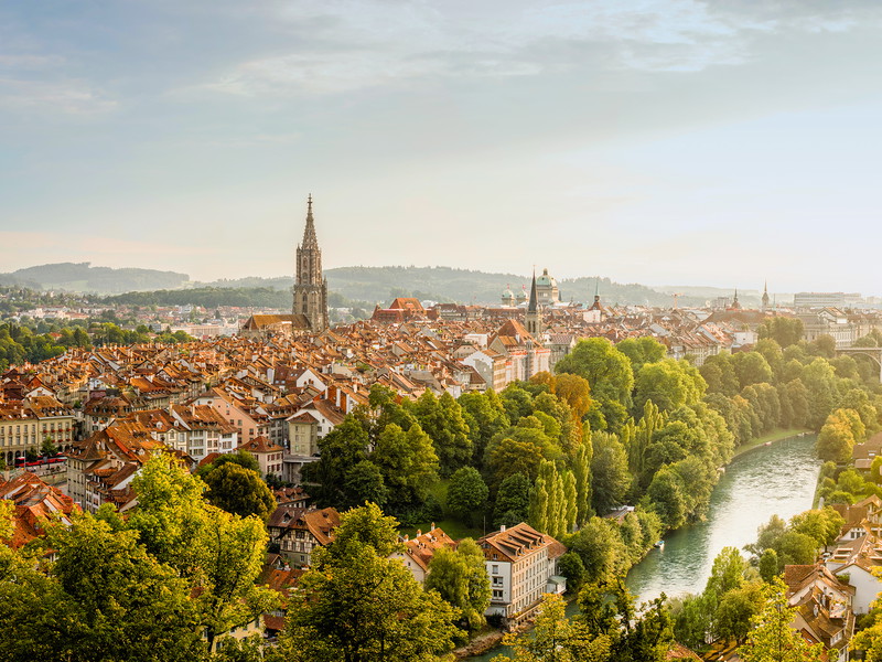 Atemberaubender Blick auf die Schweizer Hauptstadt.