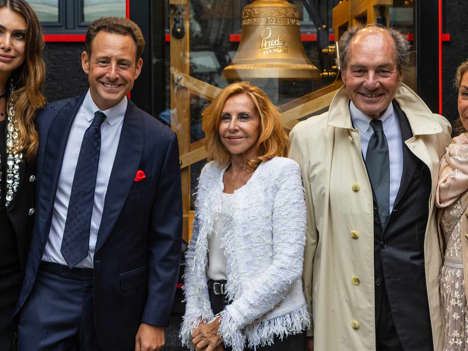Familie Riedel beim Jubiläums-Cocktail
