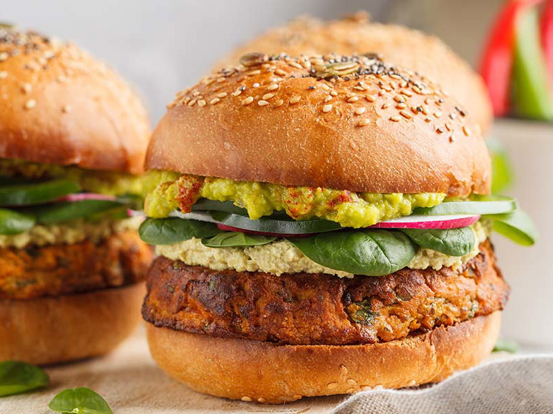 Burger mit Fleisch-Alternativen boomen.