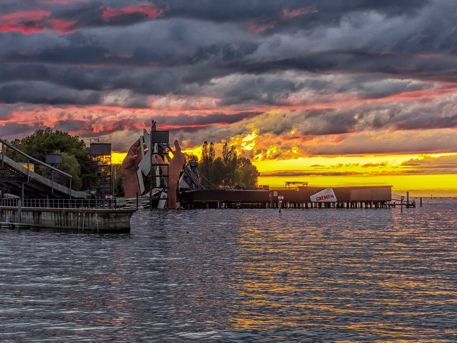 Sonnenuntergang am Bodensee