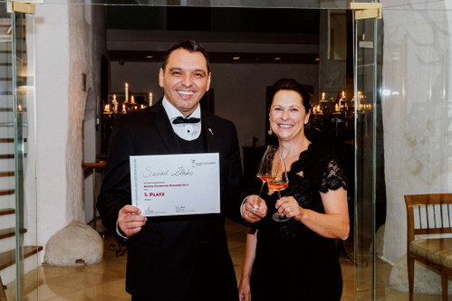 Suvad Zlatic mit Annemarie Foidl, Präsidentin der Sommelier Union Austria&nbsp;
