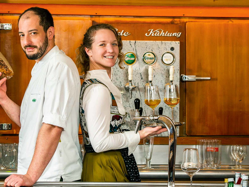 Mostviertler Wirtshauskultur: Stefan Hueber und Silvia Aigner setzen im Bründler »Gasthof Hueber« auf Spezialitäten aus der Region.