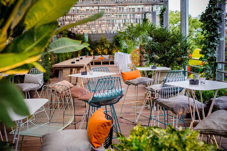 Die «Hiltl Dachterrasse» in Zürich.