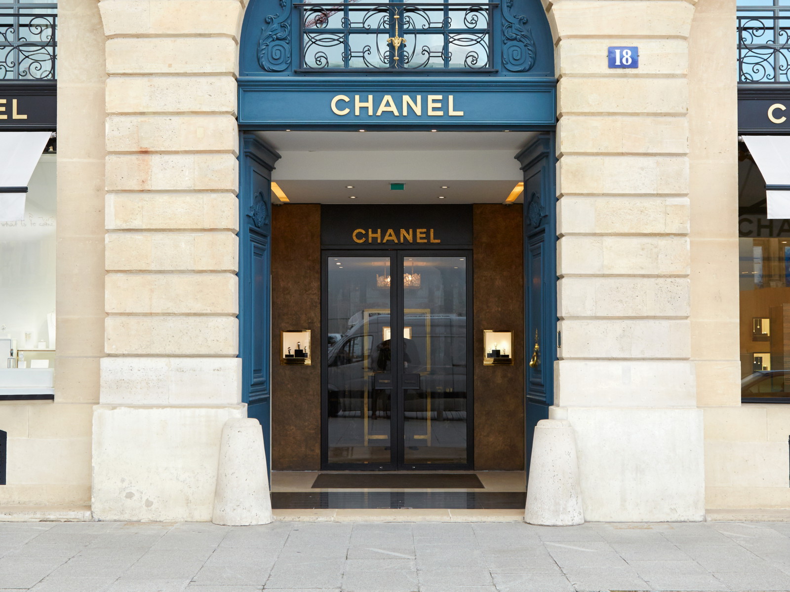 A Paris shop of fashion house Chanel, whose wines are being auctioned next month.