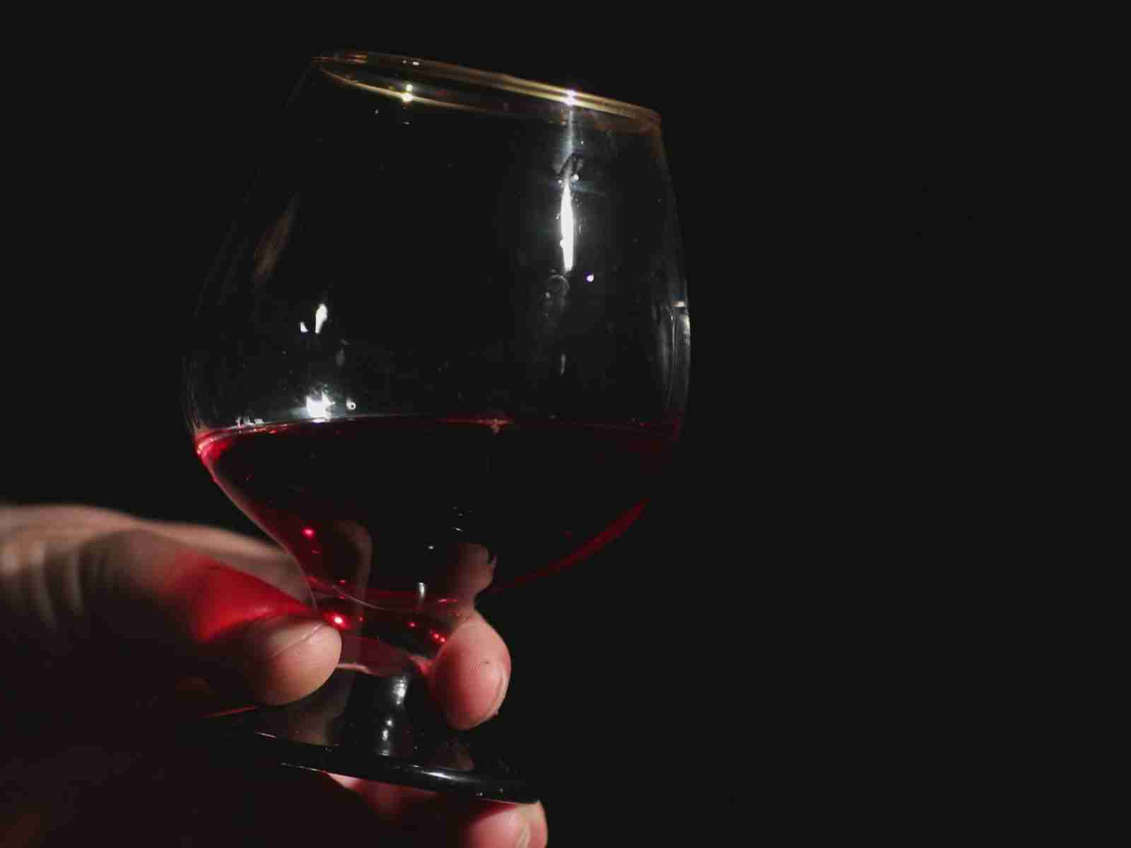 The joy of a simple glass of wine.