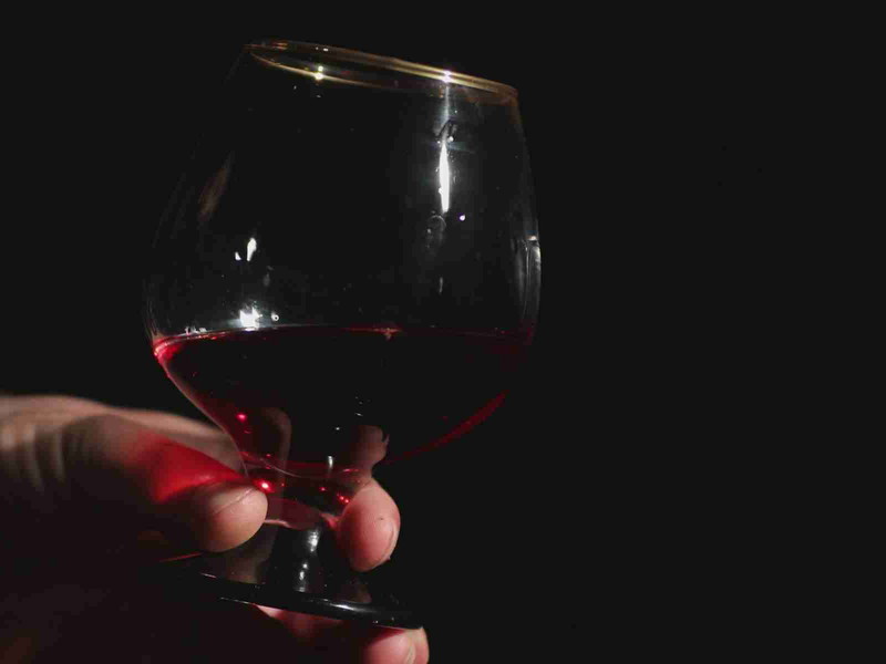 The joy of a simple glass of wine.