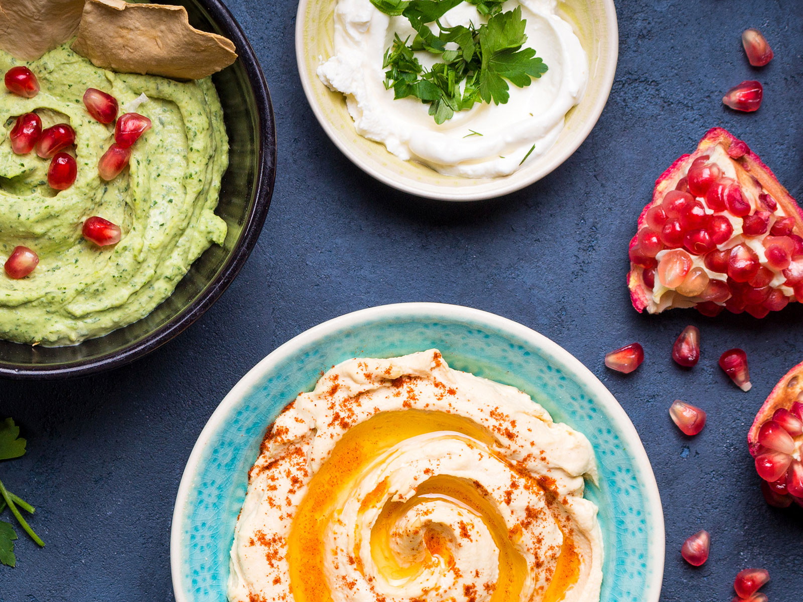 Diese Dips sind wahre Gaumenfreuden.