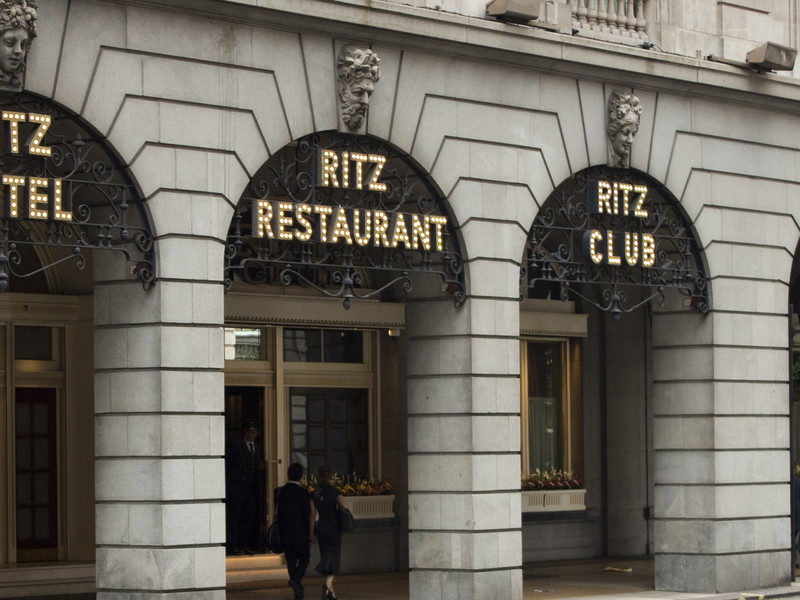 The Ritz hotel in London's Piccadilly.
