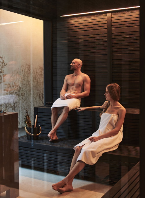 The sauna of the "SchlossHotel Zermatt"