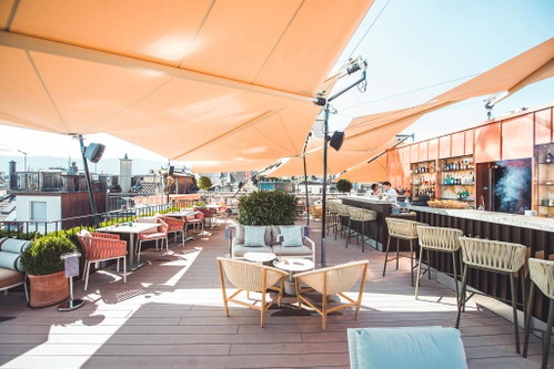 Die Rooftopbar «The Nest».