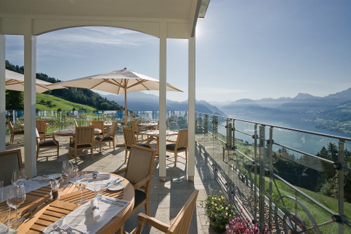 Die Terasse der «Villa Honegg»