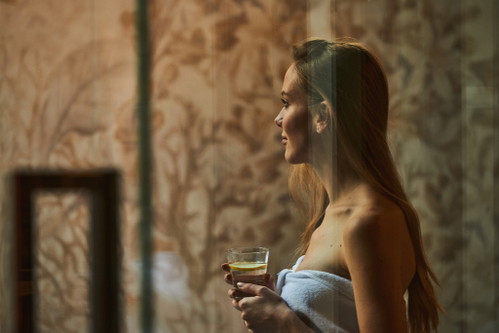 The sauna of the "SchlossHotel Zermatt"