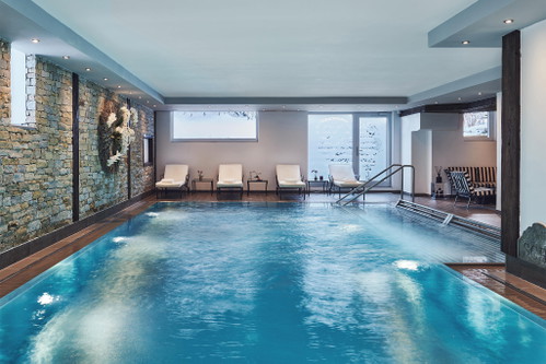 The sauna of the "SchlossHotel Zermatt"