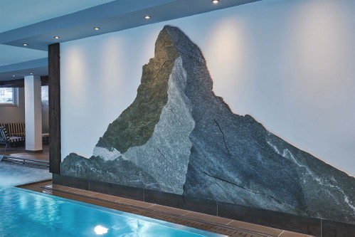 The sauna of the "SchlossHotel Zermatt"