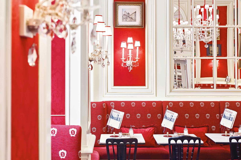 Austria's coffee houses - here Café Sacher in Vienna - shaped coffee culture worldwide and inspired artists and writers alike.