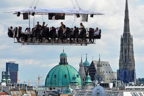 Ein kulinarisches Erlebnis »zwischen den Wolken«.