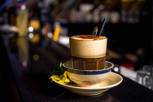 In Vietnam&nbsp;people drink coffee with egg yolk and condensed milk&nbsp;which results in an unusually creamy texture.