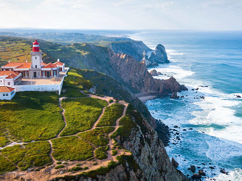 Der westlichste Punkt des europäischen Festlands, Cabo da Roca, einige Kilometer von Lissabon gelegen.