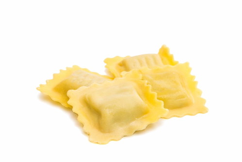 Ravioli -&nbsp;Viereckig oder halbrund, mit Spinat, Ricotta oder Ei gefüllt