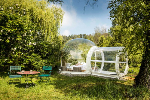 Das «Himmelbett» des «Hotel Kartause Ittingen»