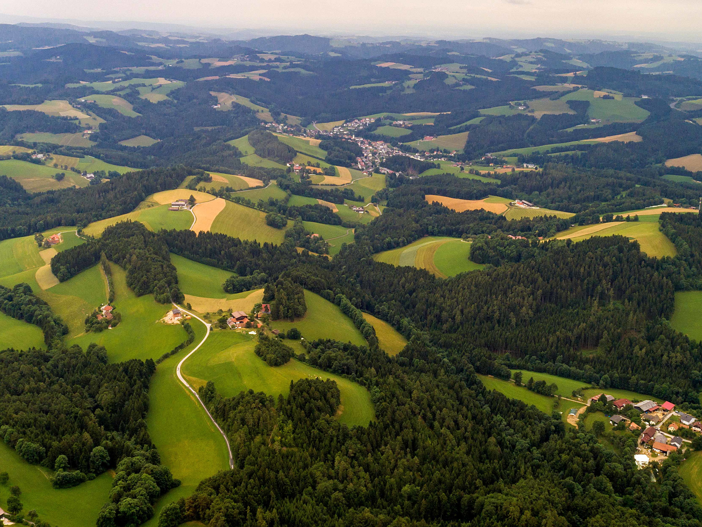 Panoramablick über die Bucklige&nbsp;Welt im südwestlichen Niederösterreich