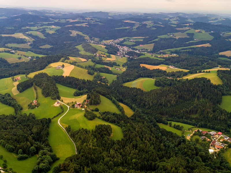 Panoramablick über die Bucklige&nbsp;Welt im südwestlichen Niederösterreich