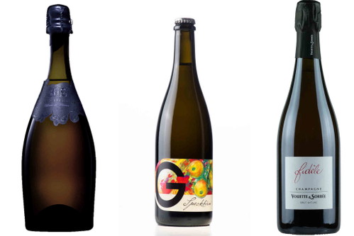 Sekt: Blanc de Blancs Zero Dosage, Weingut Ebner-Ebenauer; Speckbirnenschaumwein, Weingut Georgium; Champagner, Vouette et Sorbee.