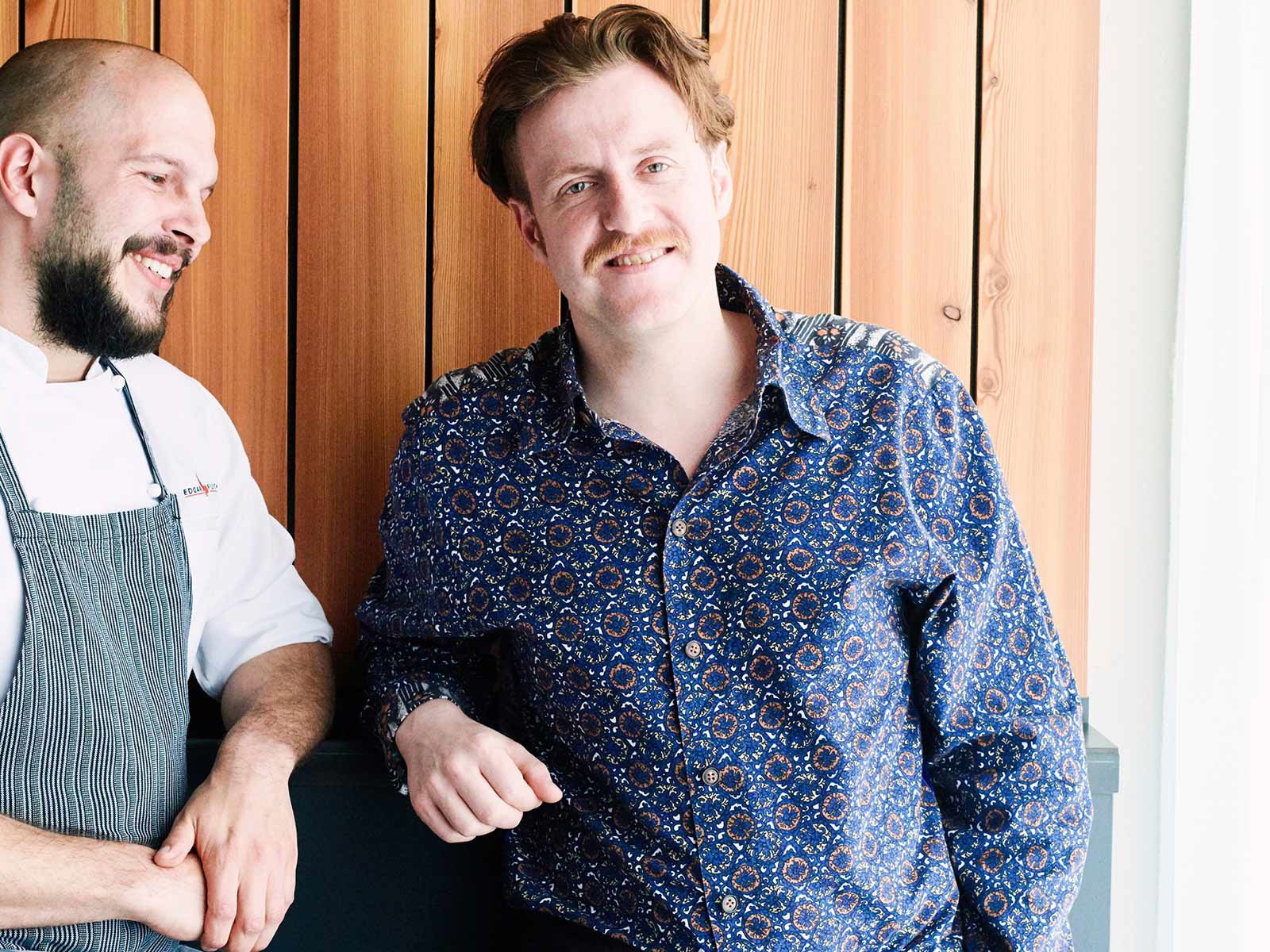 Möchten für »echte« Nachhaltigkeit stehen: Patron Billy Wagner (r.) und Koch Micha Schäfer aus dem »Nobelhart&amp;Schmutzig«.