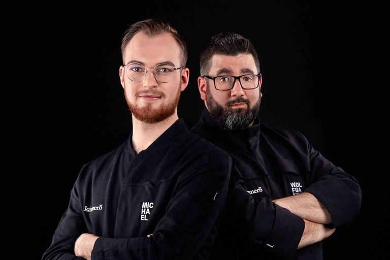 Serviceleiter Michael Enkner und Küchenchef Wolfgang Wohlschlager.