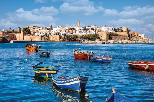 Der Fluss Bou-Regreg mündet zwischen Rabat&nbsp;und Salé in den Atlantischen Ozean.&nbsp;