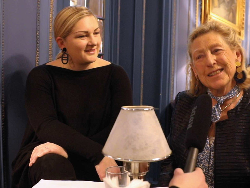 Katharina Wolf, Mitinhaberin von Kate &amp; Kon und Marie-France Manoncourt, Besitzerin des Weinguts Château Figeac.